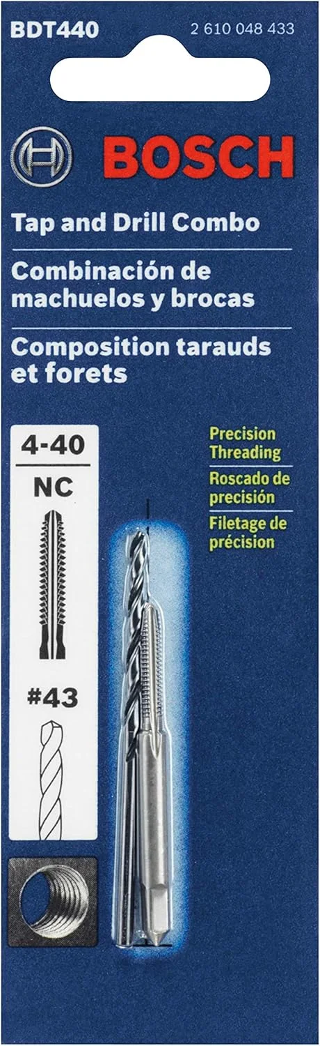 مجموعه قلاویز و مته سایز 4-40 BOSCH BDT440 مجموعه قلاویز و مته سایز 4-40 BOSCH BDT440