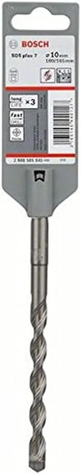 مته الماسه SDS Plus-7 بوش 2608585045، سایز 10 میلی‌متر در 100 میلی‌متر در 165 میلی‌متر، نقره‌ای