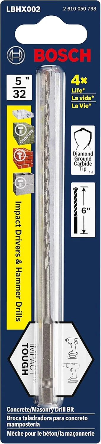 مته الماسه 5/32 اینچ در 6 اینچ بوش با دنباله شش گوش مدل LBHX002 مته الماسه 5/32 اینچ در 6 اینچ بوش با دنباله شش گوش مدل LBHX002
