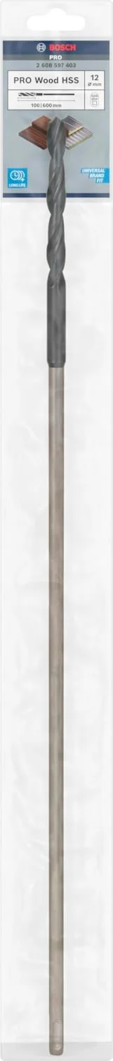 مته بتن SDS-Plus بوش پروفشنال 2608597403، مشکی/نقرهای، 12 x 600 میلیمتر مته بتن SDS-Plus بوش پروفشنال 2608597403، مشکی/نقرهای، 12 x 600 میلیمتر