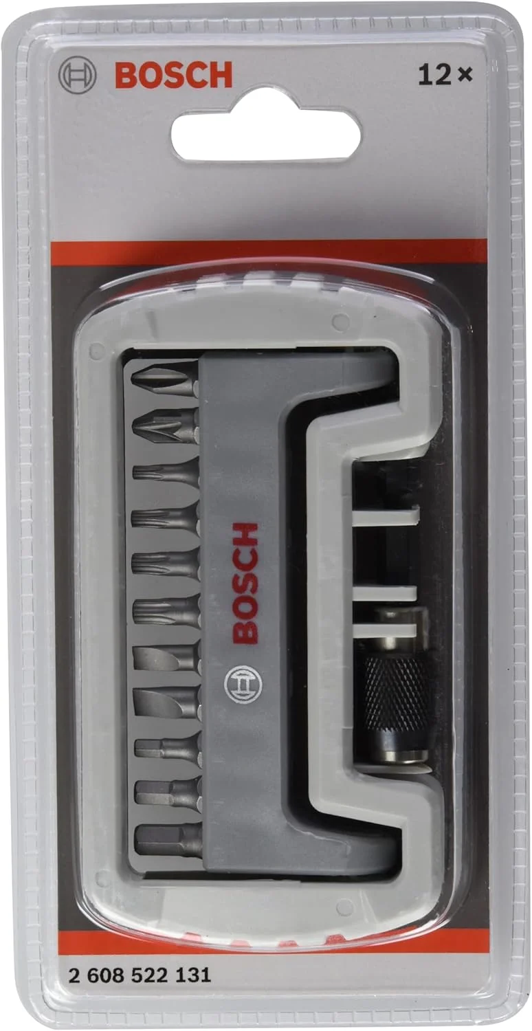 مجموعه ۱۲ عددی سری پیچ گوشتی بوش پروفشنال مدل Extra Hart (برای پیچ های چهارسو فیلیپس، پوزی درایو، ستاره ای، آلن، لوازم جانبی دریل پیچ گوشتی و پیچ گوشتی)