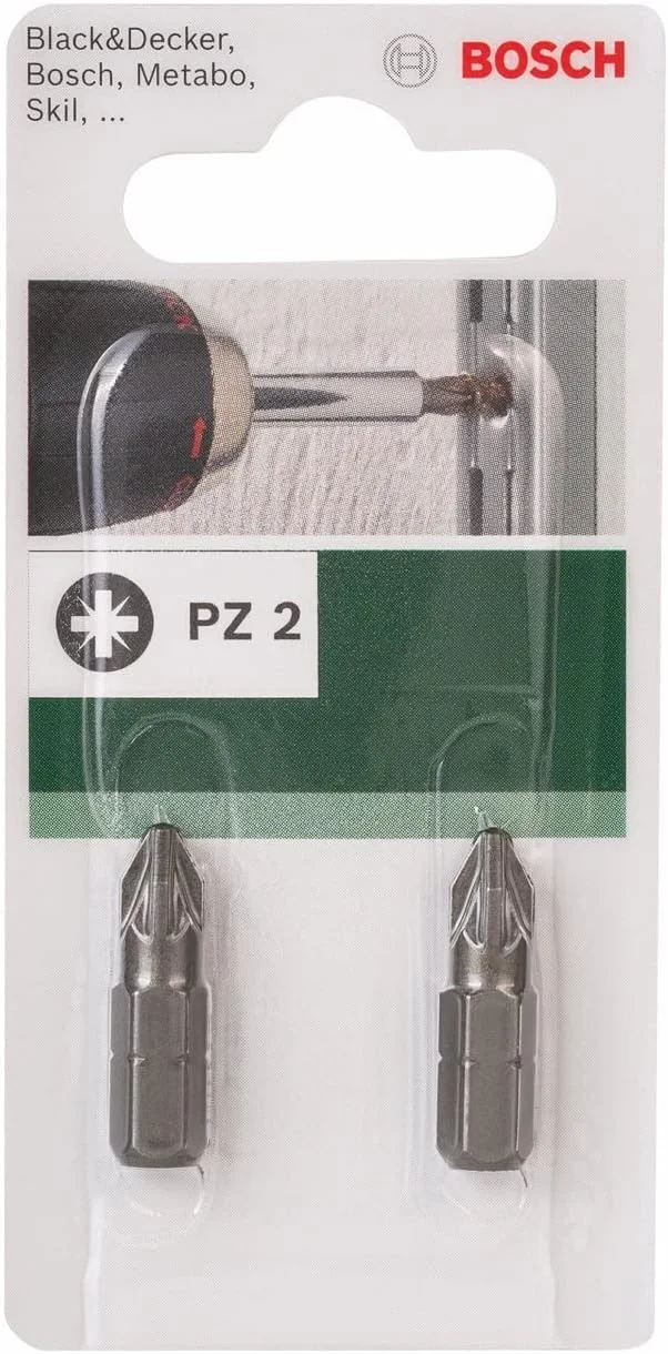 بیت پیچ گوشتی 25 میلی متری بوش 2609255923 پوزی درایو PZ2 (2 عددی) با کیفیت استاندارد