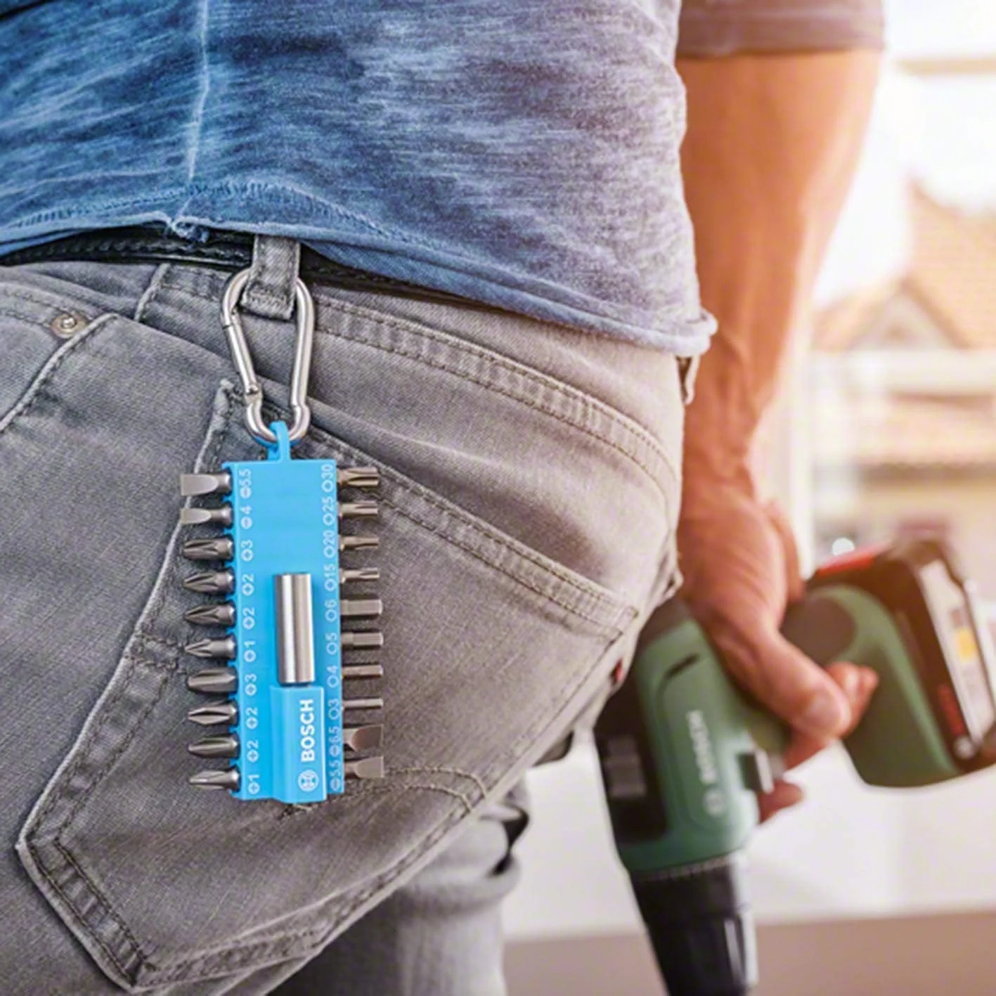 مجموعه 21 عددی سری پیچ گوشتی بوش پروفشنال - آبی روشن