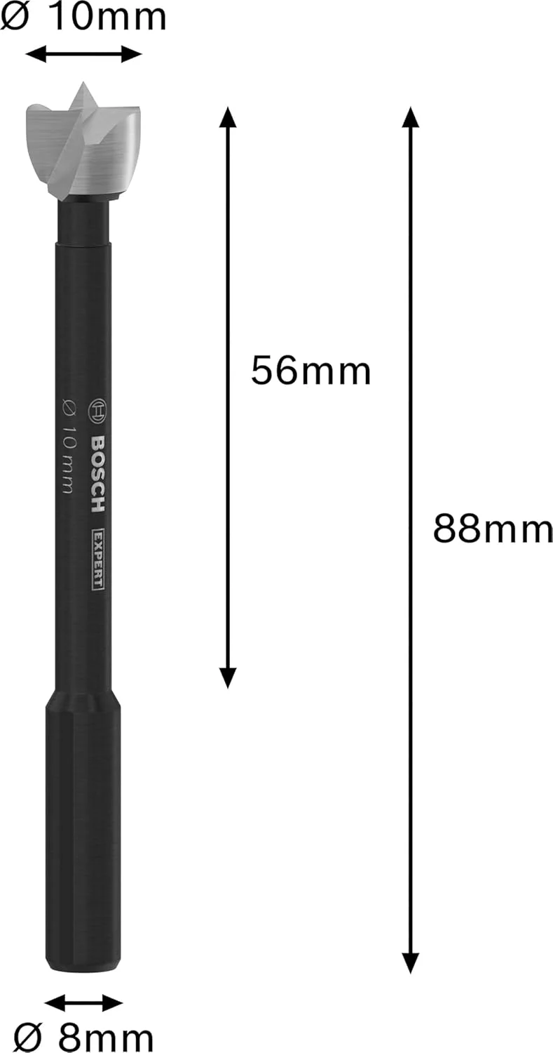 مته گازور چوب بوش Expert، مناسب چوب نرم و سخت، قطر 10.00 میلی متر