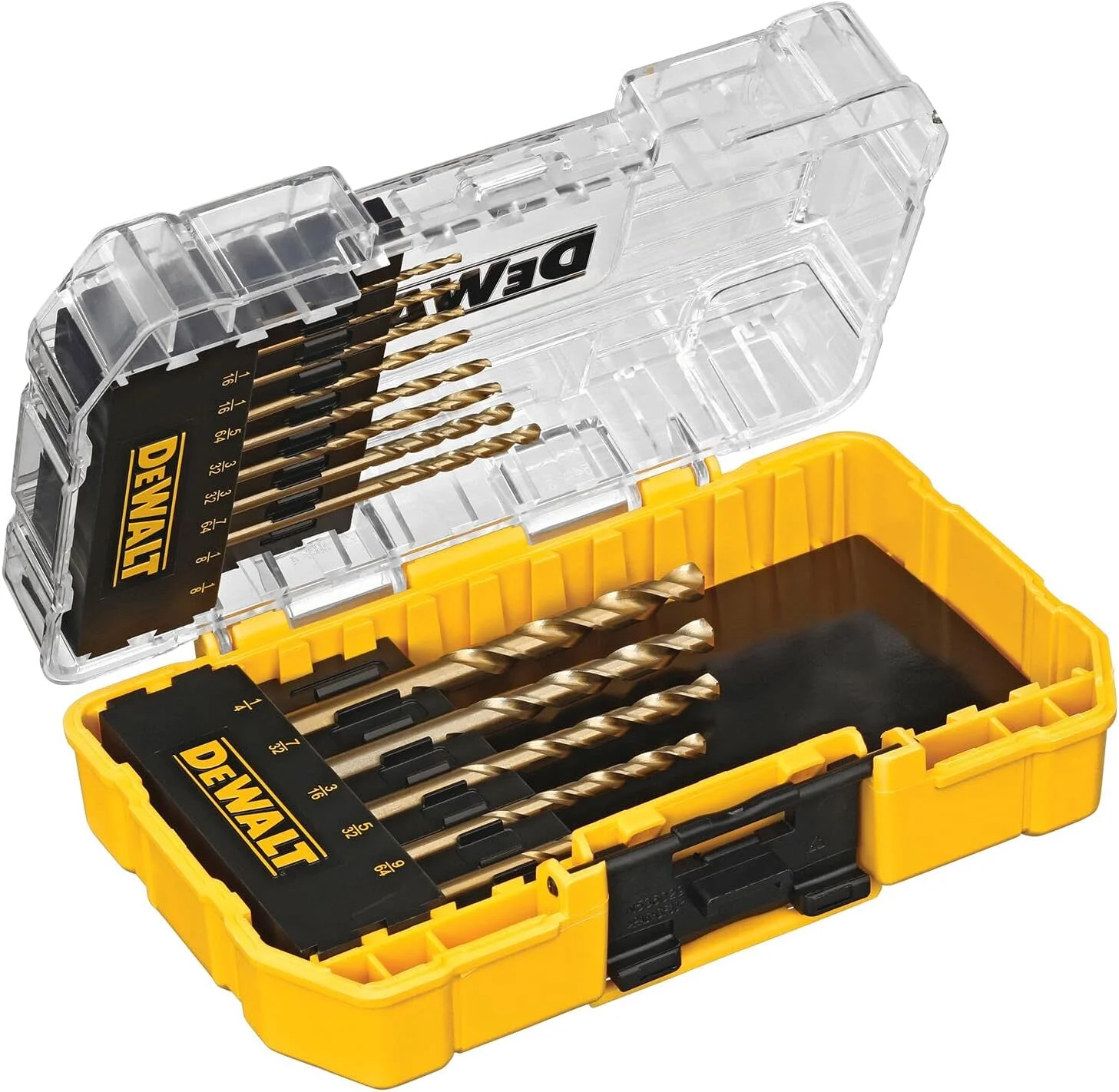 مجموعه ۱۳ عددی مته های پیچشی با نوک شکاف دار DEWALT با پوشش نیترید تیتانیوم (DW1363)