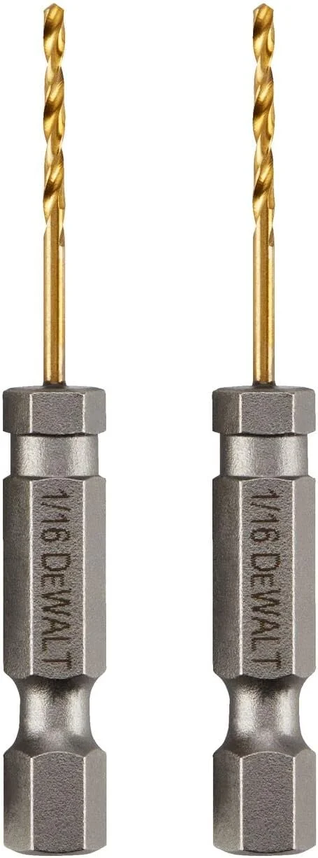 مته تیتانیوم نیترید دیوالت 1/16 اینچ (DD5104)