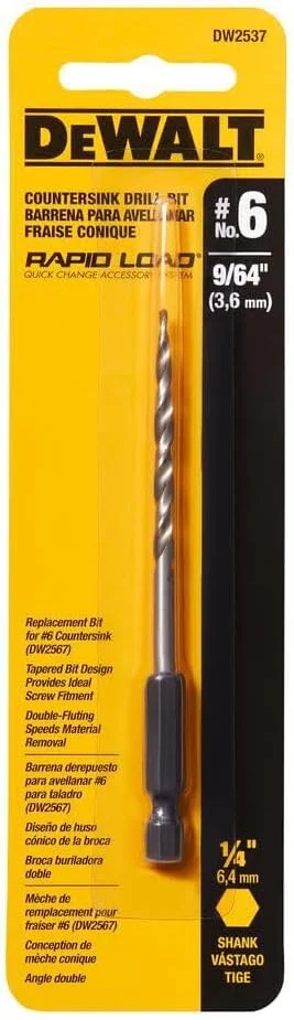 مته خزینه شماره 6 دیوالت، 9/64 اینچ (DW2537) مته خزینه شماره 6 دیوالت، 9/64 اینچ (DW2537)