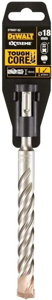 مته بتن گیر اکستریم Dewalt SDS+، سایز 18x300 میلی‌متر، زرد/مشکی، مدل Dt9589-Qz