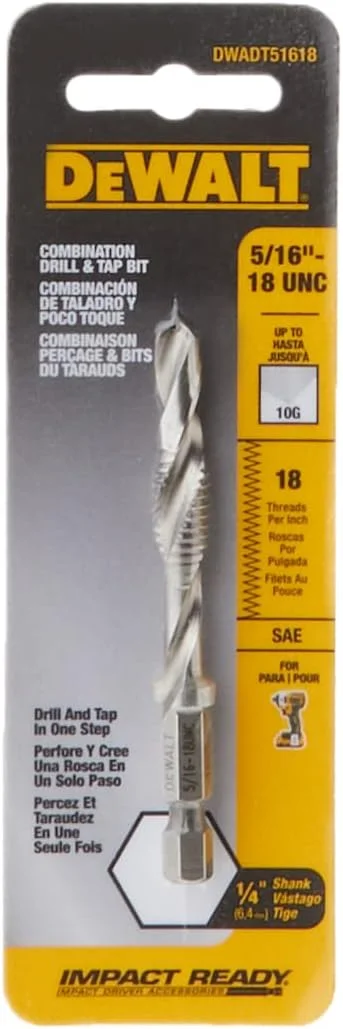 مته قلاویز DEWALT، UNC، 5/16 اینچ (DWADT51618)