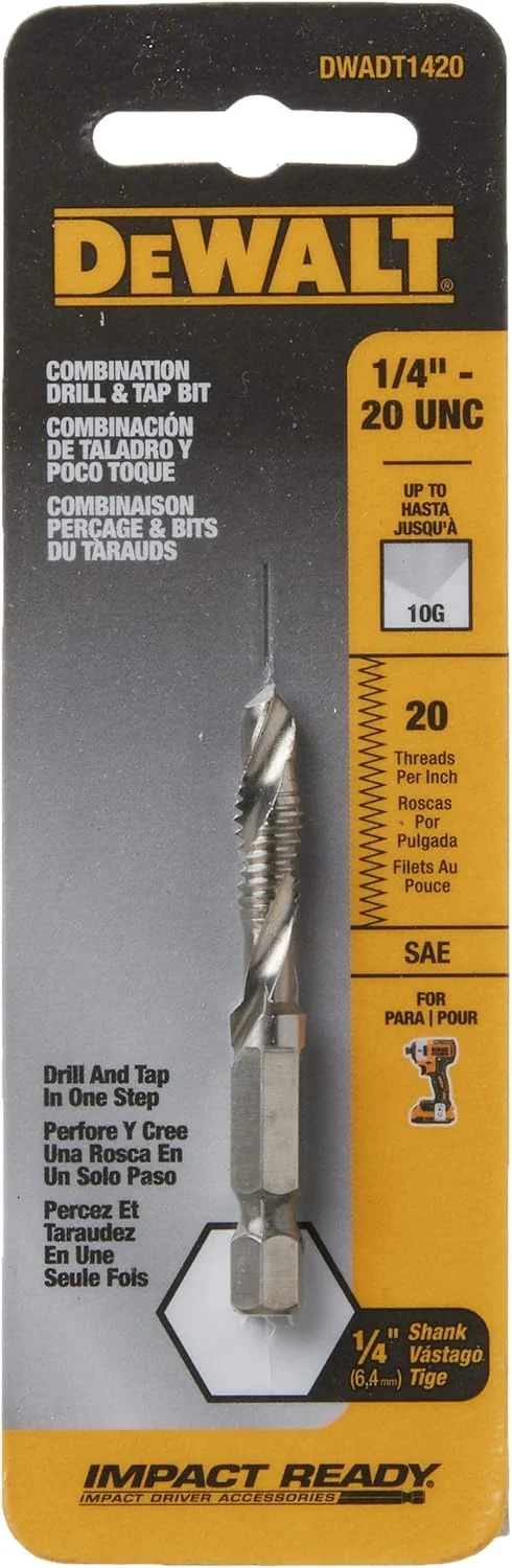 مته قلاویز دیوالت، UNC، 1/4 اینچ (DWADT1420)