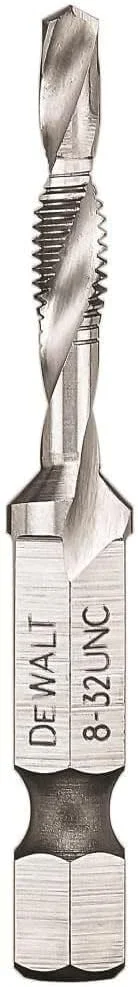 مته قلاویز UNC 8-32 دیوالت مدل DWADTQTR832 با درایو 1/4 اینچ