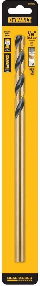 مته پیچشی اکسید سیاه 7/16 اینچ در 12 اینچ DEWALT DW1612