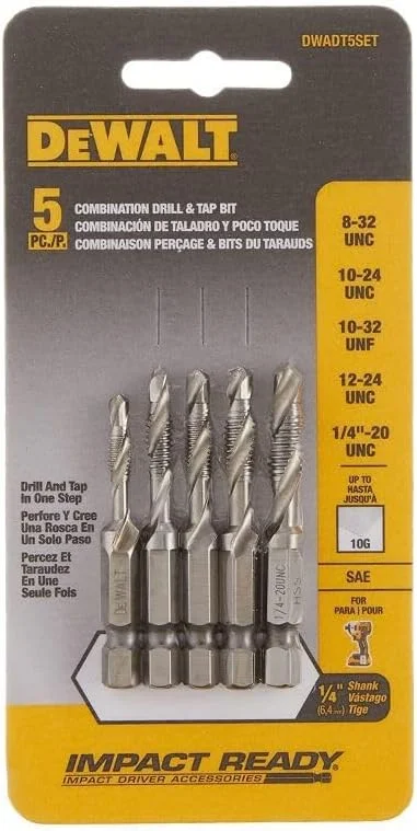 مجموعه مته قلاویز 5 عددی دیوالت (DWADT5SET)