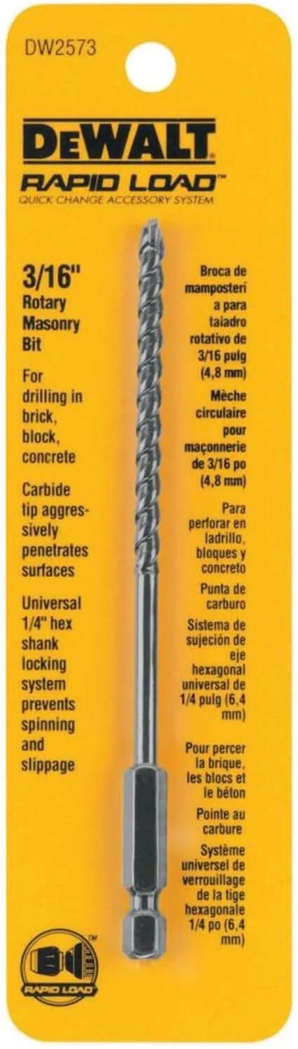 مته روتاری سنگ تراشی 3/16 اینچی دیوالت مدل DW2573