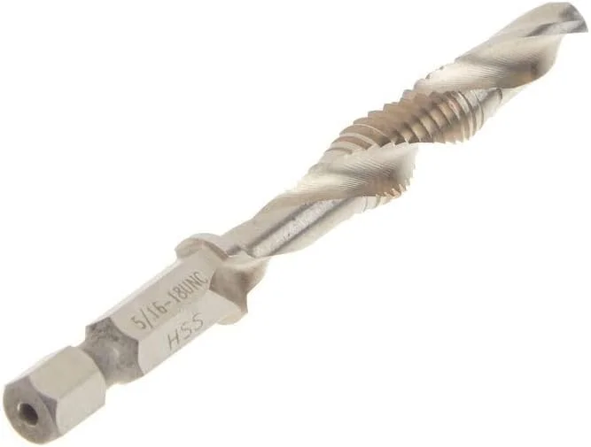 دریل قلاویز دیوالت مدل DWADTQTR51618 با قابلیت اتصال به دریل ضربه ای، سایز 5/16 اینچ، 18 UNC و ظرفیت 1/4 اینچ