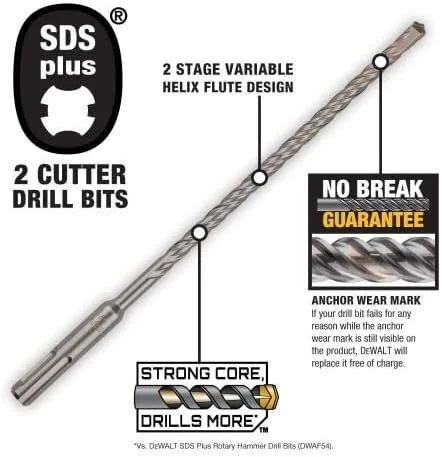 مته کاربید SDS پلاس DEWALT DW5446 با ابعاد 5/8 اینچ در 6 اینچ در 8 اینچ