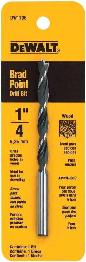 مته براد پوینت دیوالت DW1706، سایز 1/4 اینچ