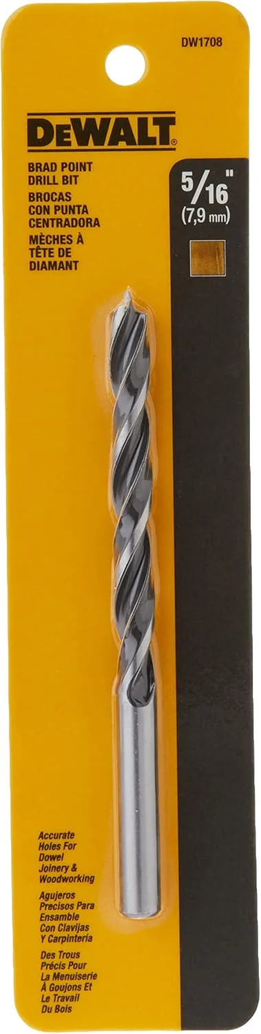 مته براد پوینت DEWALT DW1708، سایز 5/16 اینچ