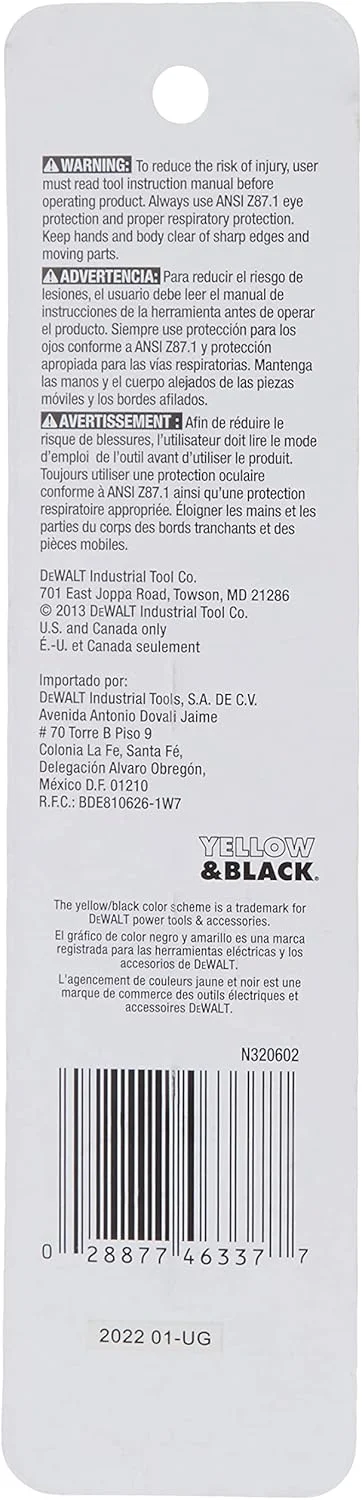 مته براد پوینت DEWALT DW1708، سایز 5/16 اینچ