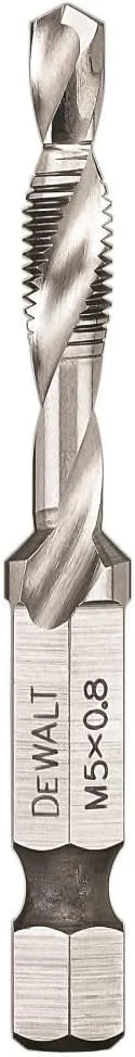 DEWALT DWADTQTR5MM8 آماده برای ضربه 5 میلی متر x 0.8، ظرفیت 1/4 اینچ