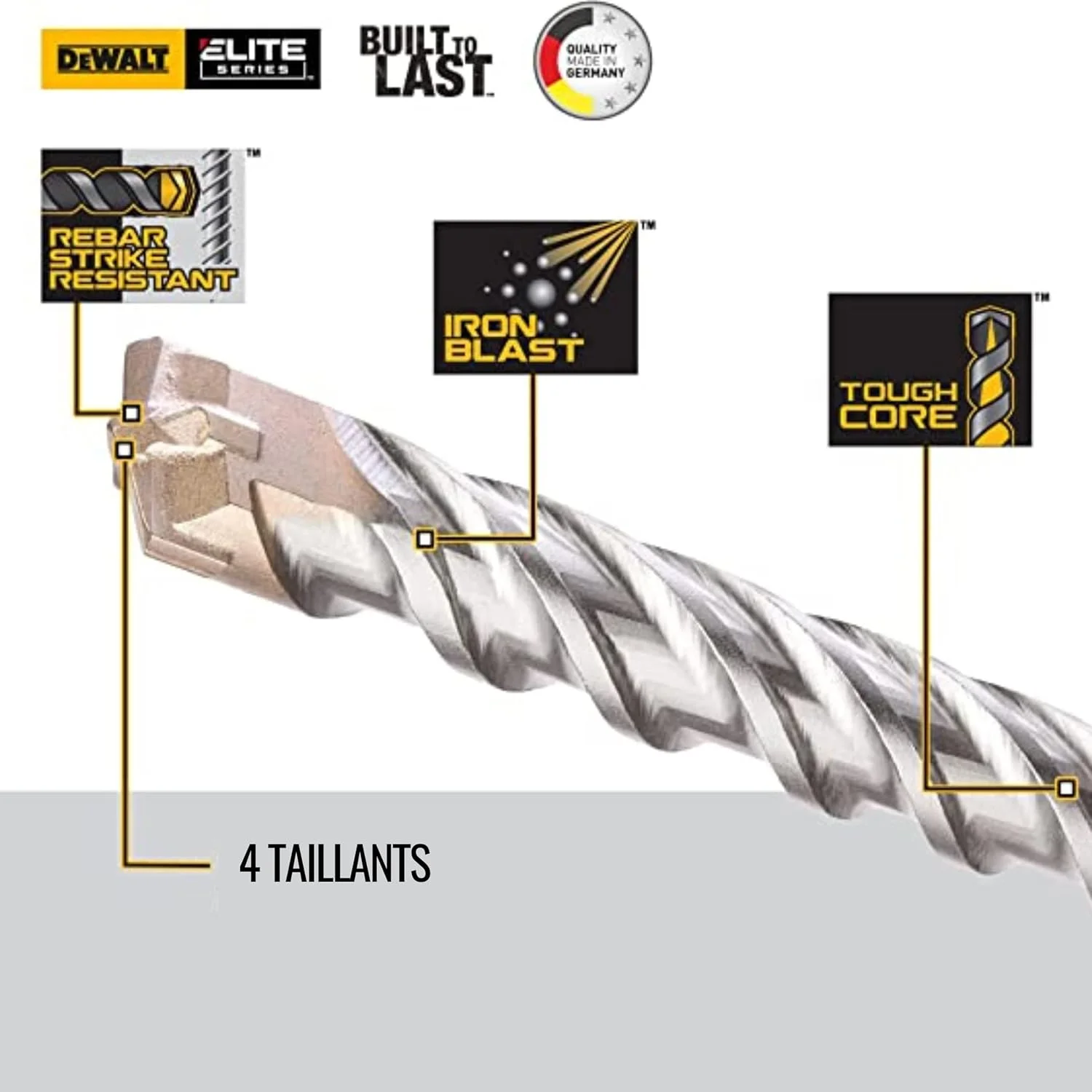 مته بتن گیر دیوالت مدل DT8913-QZ سایز 6x160x100