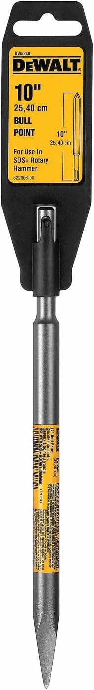 قلم نوک تیز 10 اینچی SDS دیوالت مدل DW5348، نقره ای، بسته 1 عددی