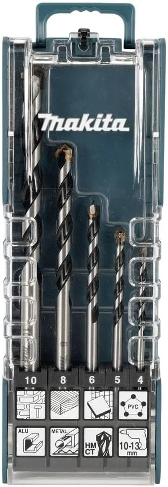 مجموعه مته 5 عددی TCT چند منظوره ماکیتا مدل E-14255