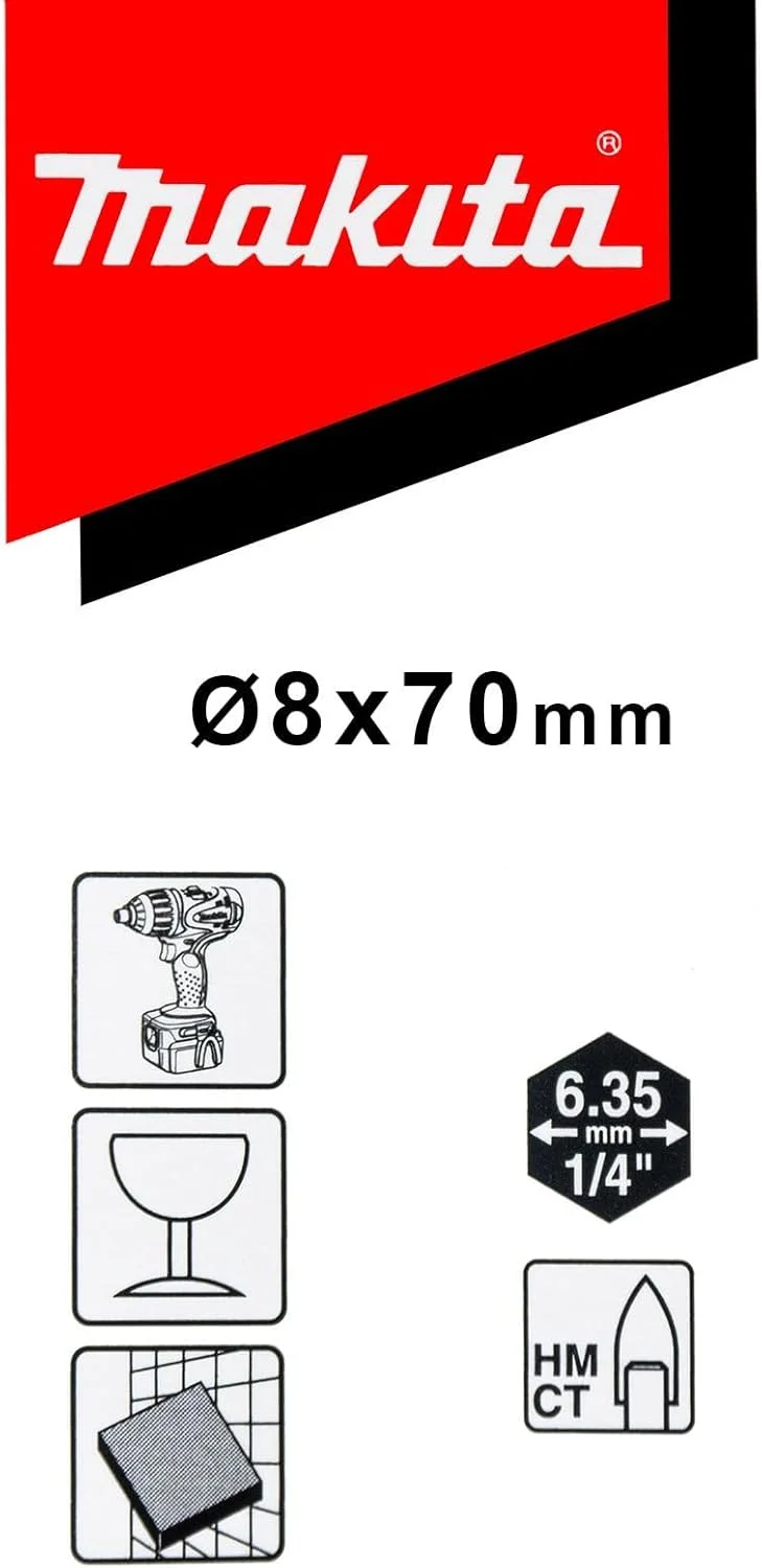 مته شیشه بر ماکیتا مدل D-15970، چند رنگ