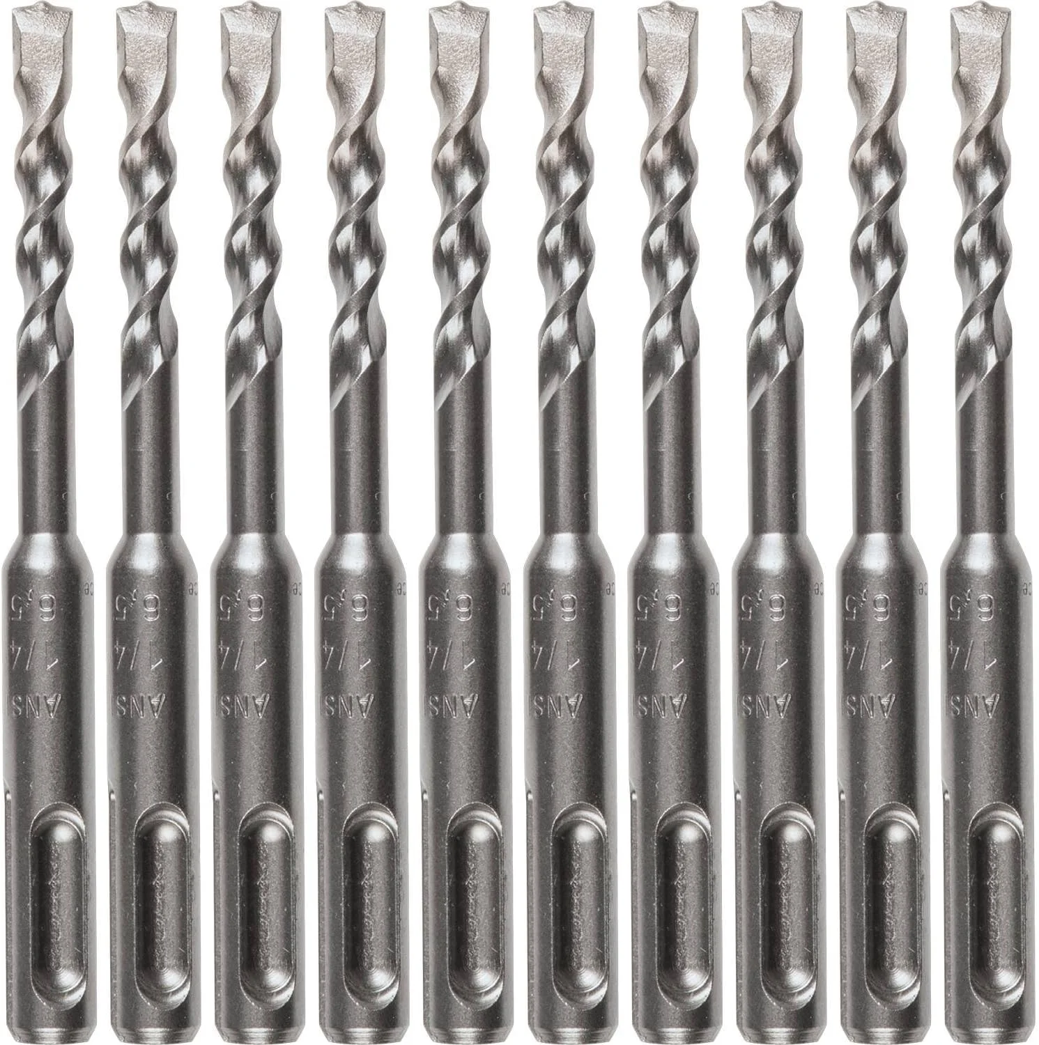 مته SDS-Plus ماکیتا B-60888، سایز 1/4 اینچ در 4 اینچ، دو لبه، بسته 10 عددی