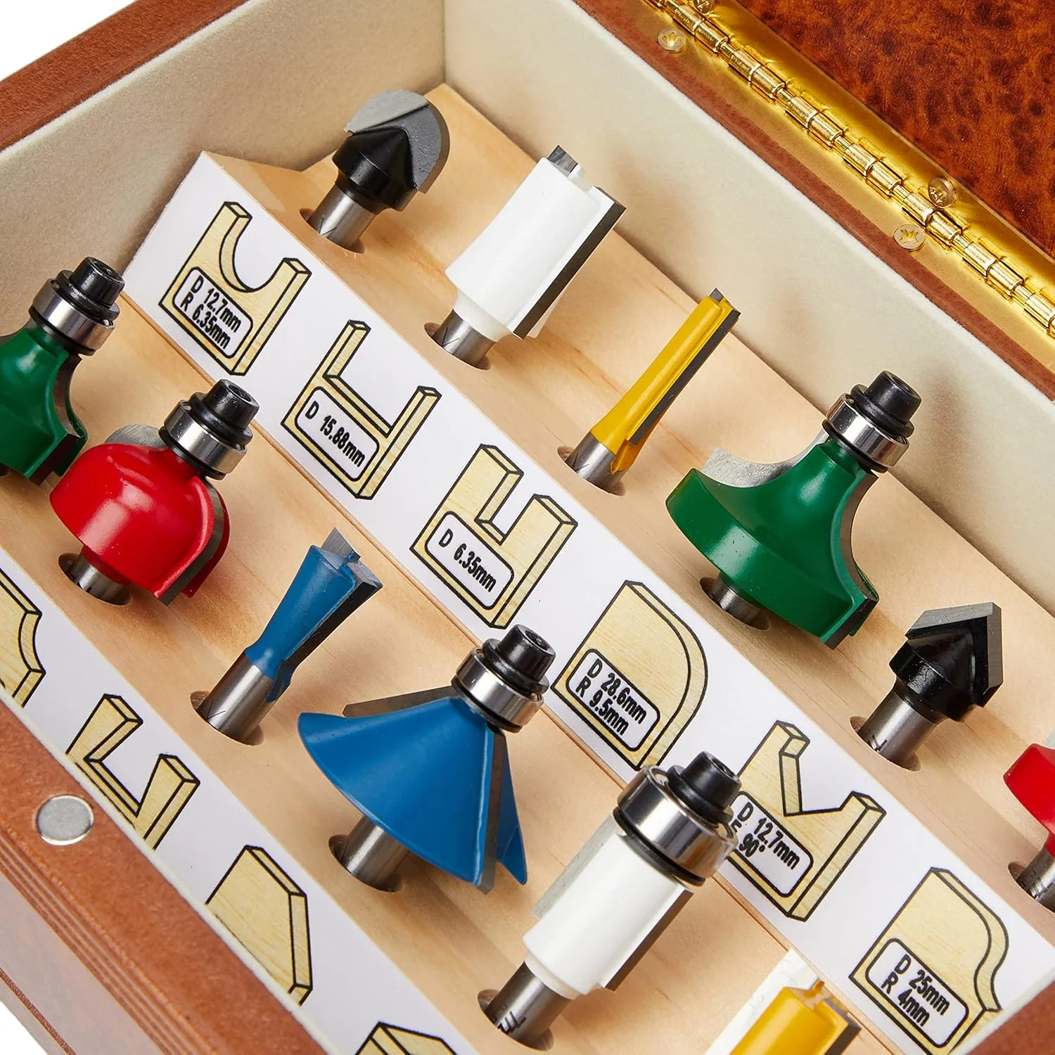 مجموعه تیغه فرز ماکیتا مدل A-91051 - چند رنگ (12 عددی)