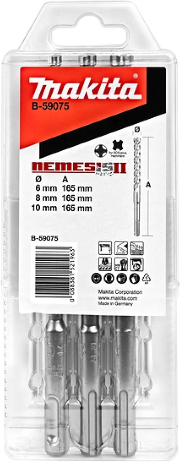 جعبه ۳ عددی مته چهارشیار نمسیس II ماکیتا - B-59075