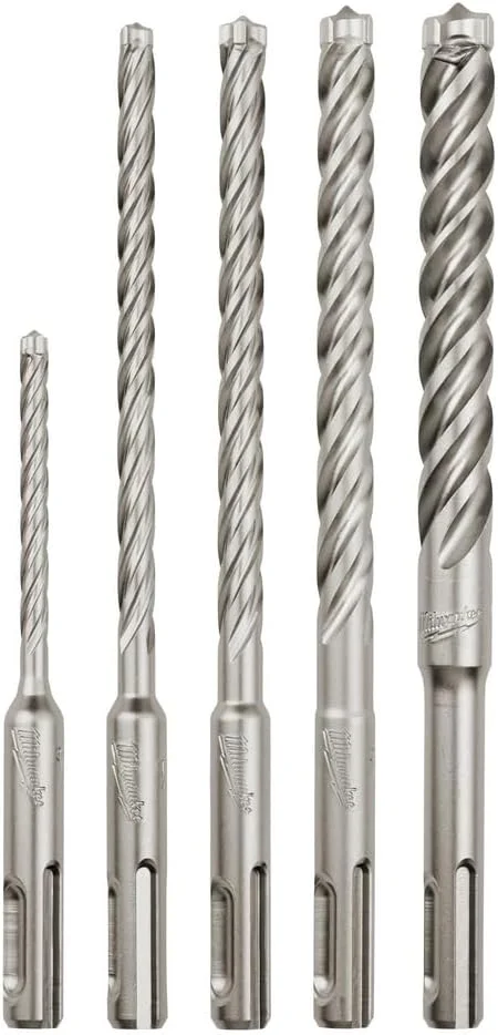 مجموعه 5 عددی مته های SDS-Plus 4 شیار Milwaukee مدل Mx4