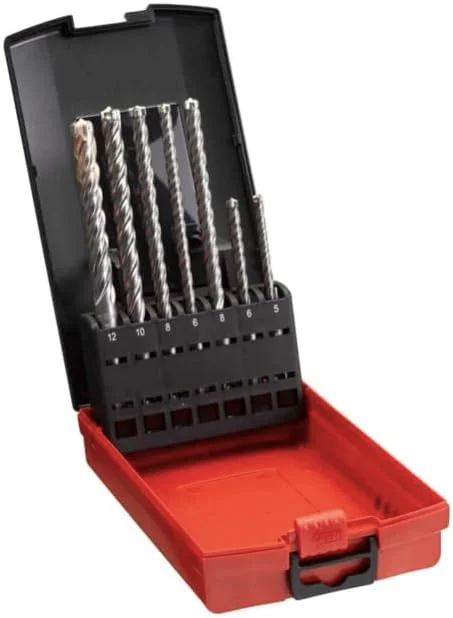 مجموعه مته چکش SDS-Plus MX4 میلواکی (۷ عددی)