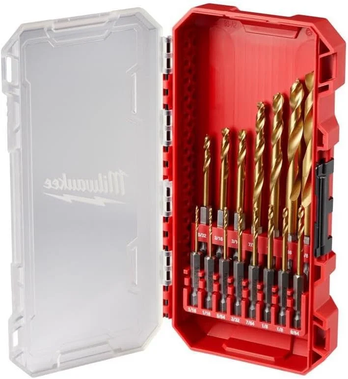 مجموعه مته های تیتانیومی Milwaukee Shockwave با 15 قطعه 48-89-4670