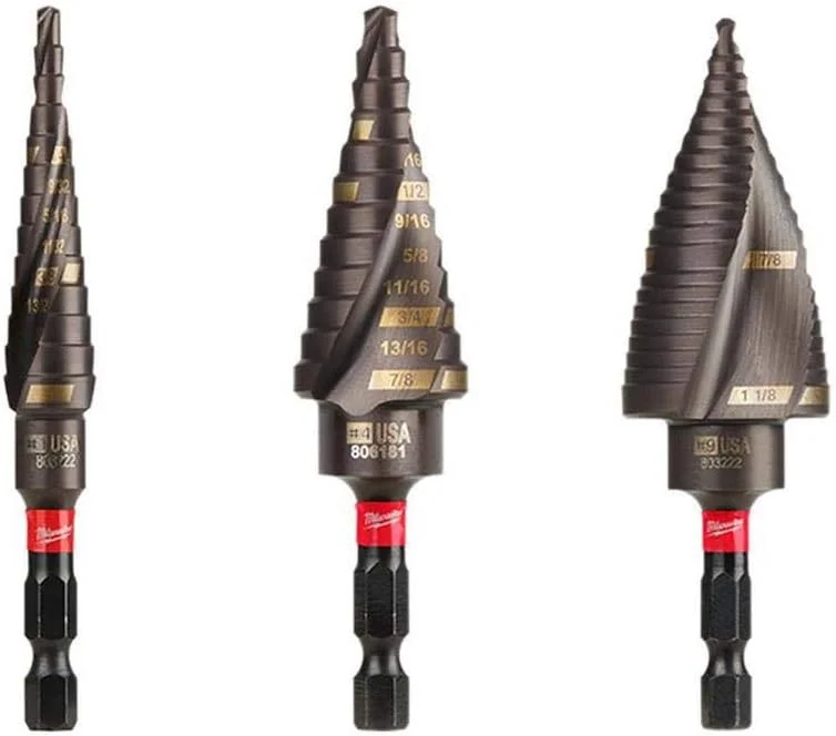 مجموعه مته پله ای برقی ударная волна میلواکی، 3 عددی، مته