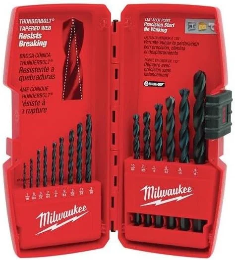 مجموعه 15 عددی مته های اکسید سیاه میلواکی تاندربولت مدل 48-89-2803