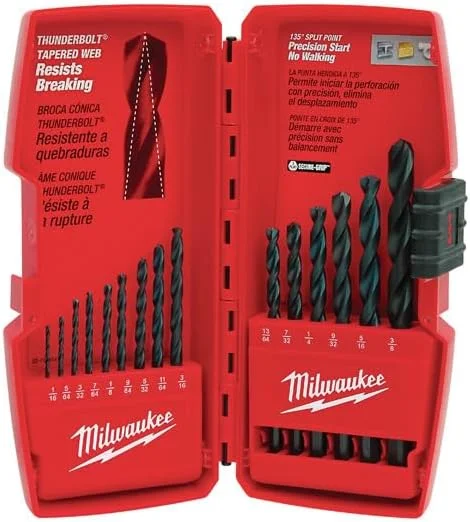 مجموعه 15 عددی مته های اکسید سیاه میلواکی تاندربولت مدل 48-89-2803