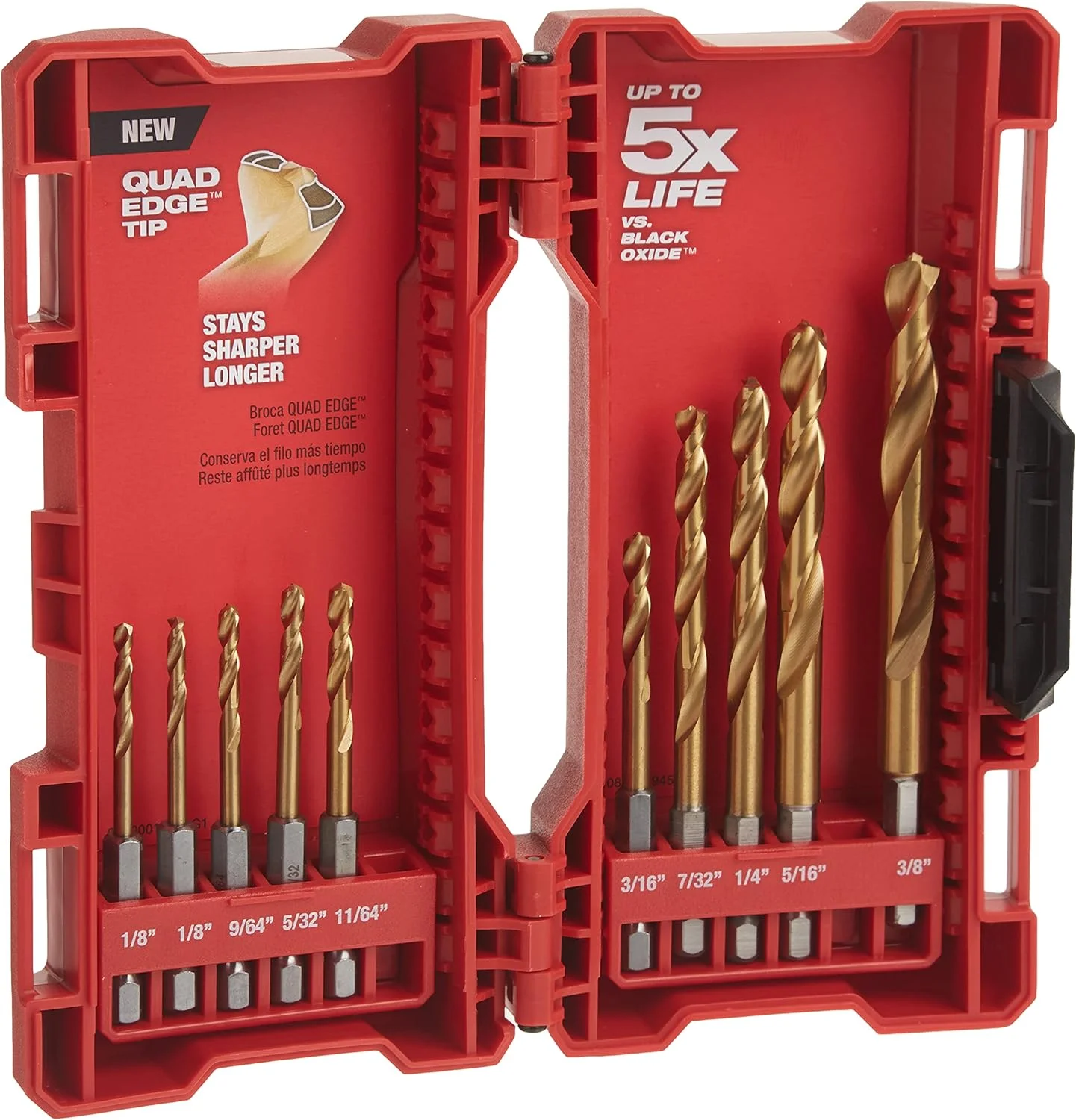 مجموعه مته تیتانیومی شوک ویو رِد هلیکس میلواکی (۱۰ عددی) مدل 48-89-4633