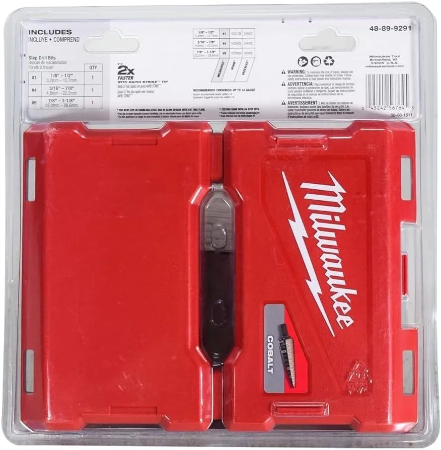 مجموعه مته پله ای کبالت میلواکی 48-89-9291 (3 عددی)