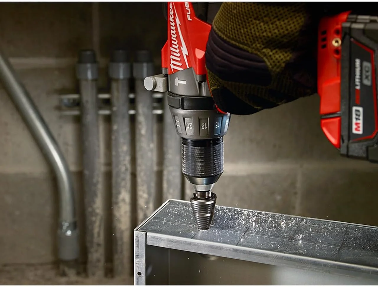 مته پله ای شماره 1 میلواکی سایز 1/8 تا 1/2 اینچ