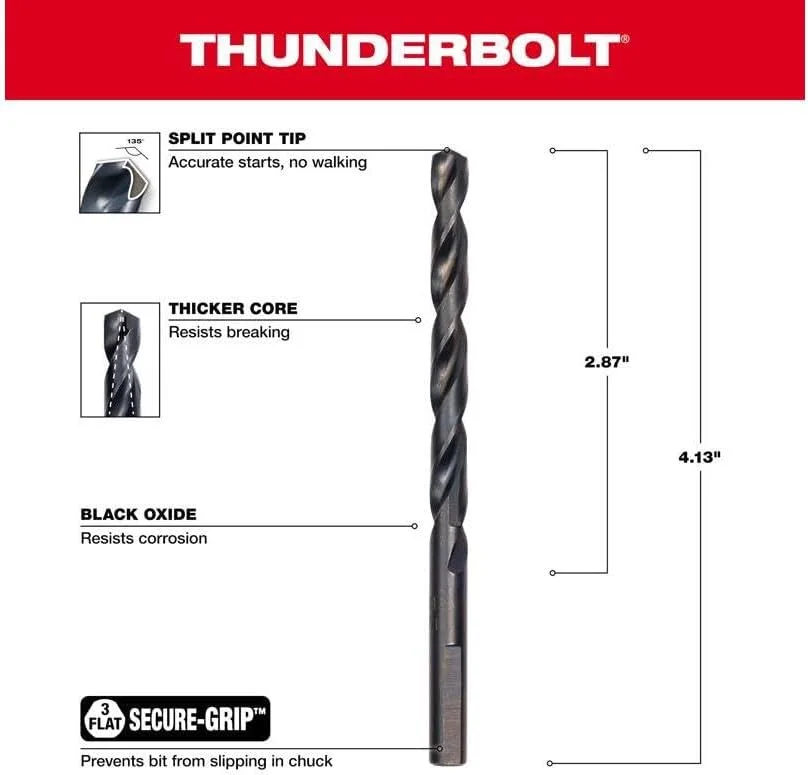 مته سایز ۱۷/۶۴ اینچ میلواکی مدل 48-89-2723، بسته ۱ عددی
