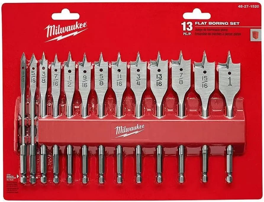 مجموعه ۱۳ عددی مته تخت میلواکی