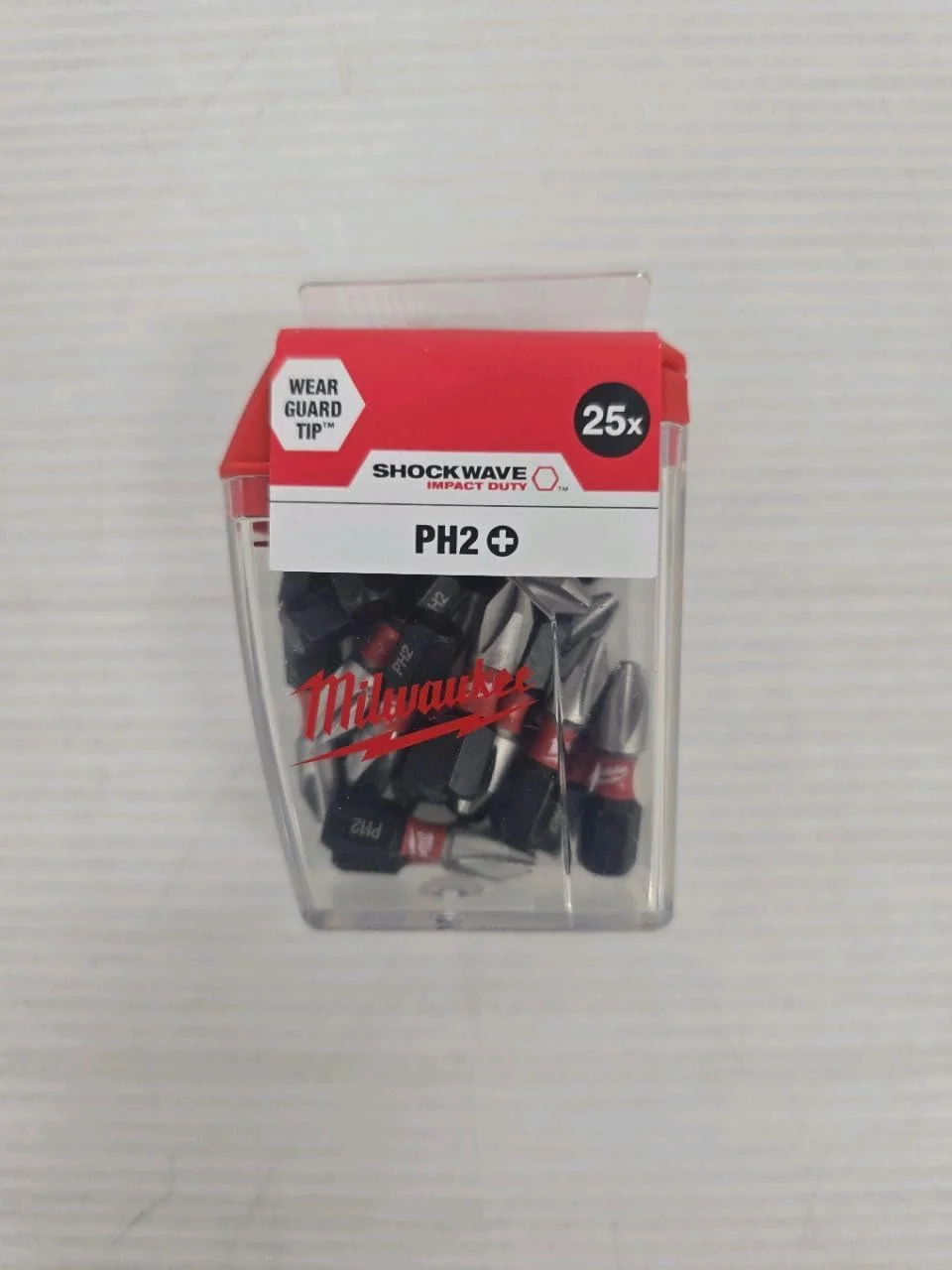 بسته 25 عددی نوک پیچ گوشتی میلواکی 4932472037 PH2 25 میلی متری Shockwave بسته 25 عددی نوک پیچ گوشتی میلواکی 4932472037 PH2 25 میلی متری Shockwave
