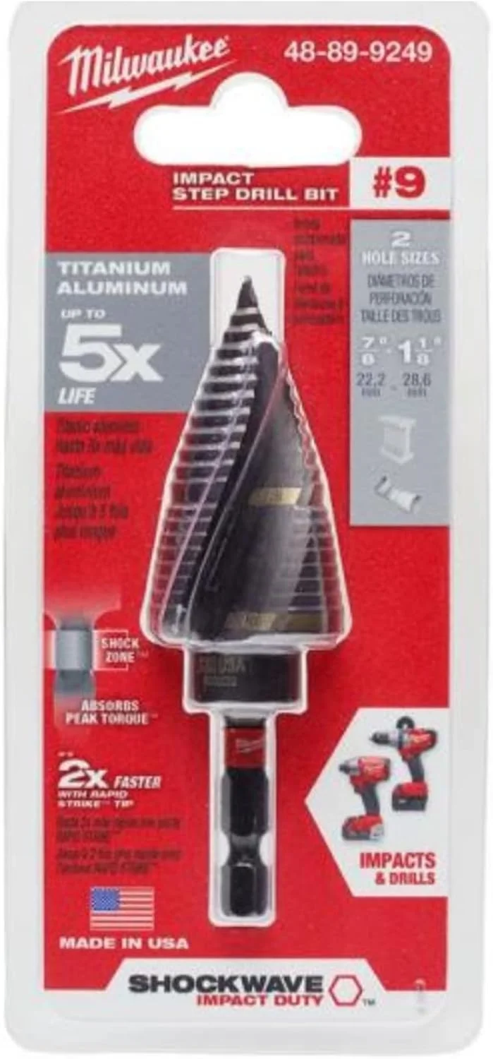 مته پله ای ضربه ای MILWAUKEE SHOCKWAVE مدل 48-89-9249 مته پله ای ضربه ای MILWAUKEE SHOCKWAVE مدل 48-89-9249