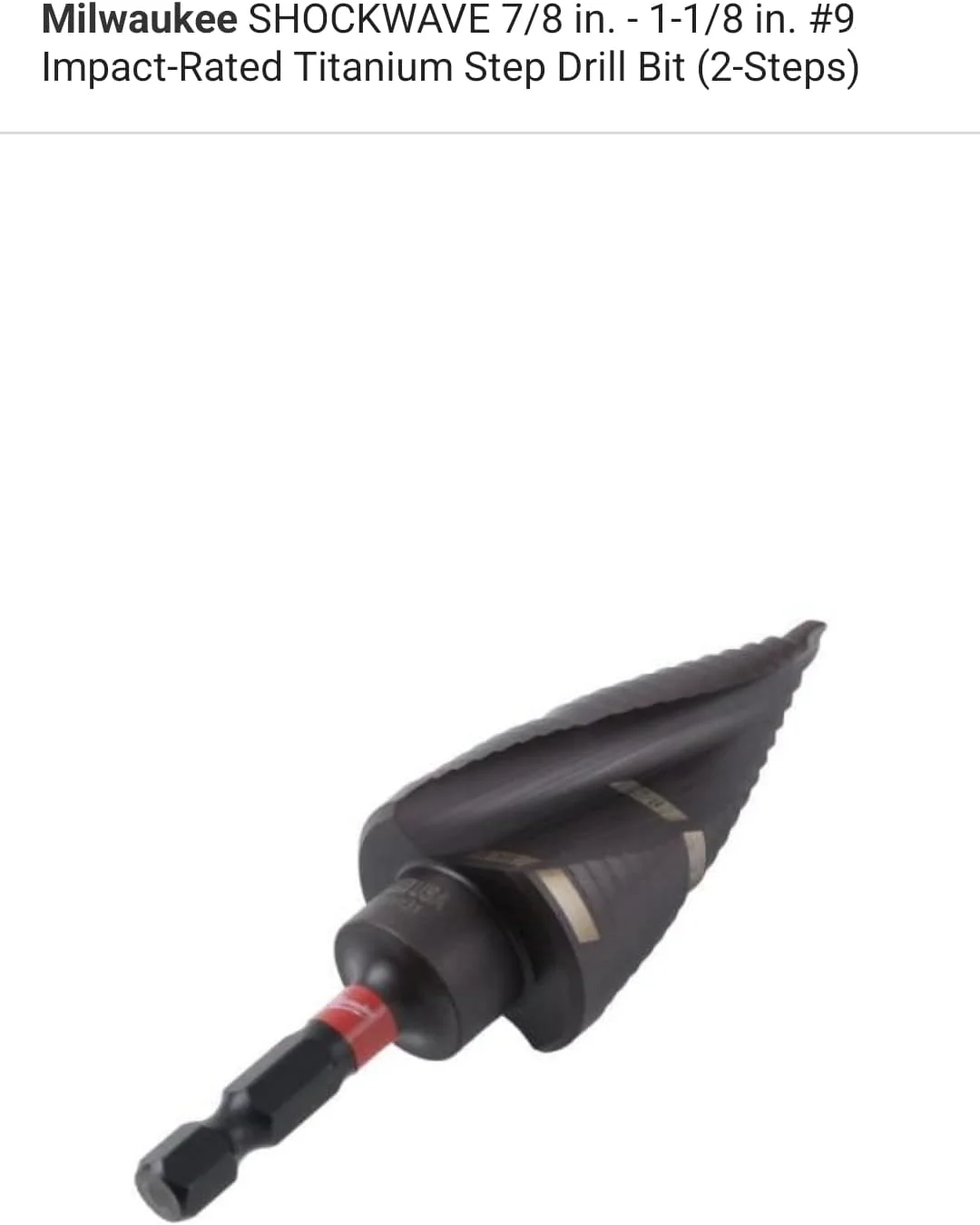 مته پله ای ضربه ای MILWAUKEE SHOCKWAVE مدل 48-89-9249 مته پله ای ضربه ای MILWAUKEE SHOCKWAVE مدل 48-89-9249