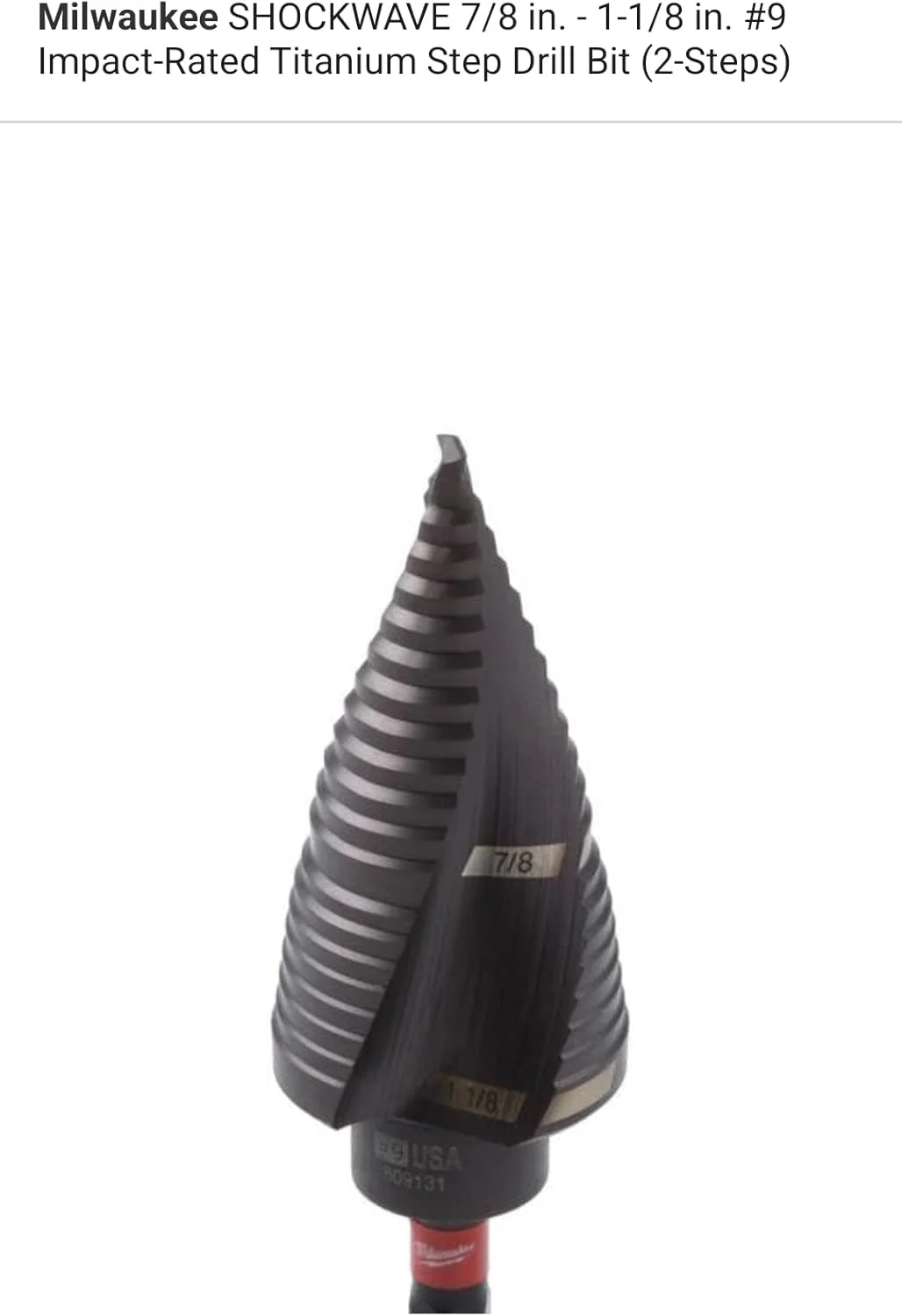 مته پله ای ضربه ای MILWAUKEE SHOCKWAVE مدل 48-89-9249 مته پله ای ضربه ای MILWAUKEE SHOCKWAVE مدل 48-89-9249