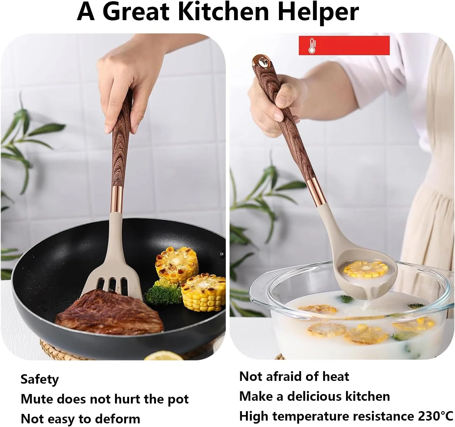 ست لوازم آشپزی آنجو، سیلیکونی نچسب، 7 تکه، دسته ضد لغزش، مقاوم در برابر حرارت، شامل کفگیر، قاشق سوراخ دار، قاشق جامد، ملاقه سوپ، برگردان سوراخ دار و سرو کننده اسپاگتی ست لوازم آشپزی آنجو، سیلیکونی نچسب، 7 تکه، دسته ضد لغزش، مقاوم در برابر حرارت، شامل کفگیر، قاشق سوراخ دار، قاشق جامد، ملاقه سوپ، برگردان سوراخ دار و سرو کننده اسپاگتی