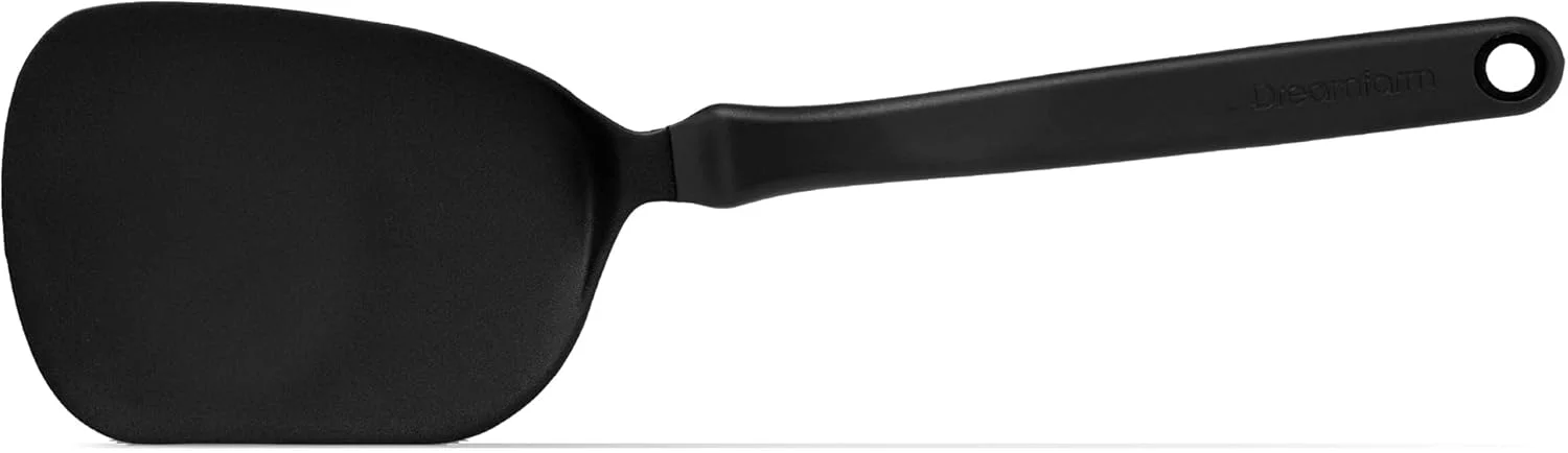 کفگیر ۱۲ اینچی Dreamfarm Chopula، ایمن برای ظروف نچسب، فوق العاده انعطاف پذیر، طراحی ایستاده، لبه صاف قوی برای جداسازی آسان غذا، مقاوم در برابر حرارت، کفگیر آشپزی مشکی - DFM-CU3710 کفگیر ۱۲ اینچی Dreamfarm Chopula، ایمن برای ظروف نچسب، فوق العاده انعطاف پذیر، طراحی ایستاده، لبه صاف قوی برای جداسازی آسان غذا، مقاوم در برابر حرارت، کفگیر آشپزی مشکی - DFM-CU3710