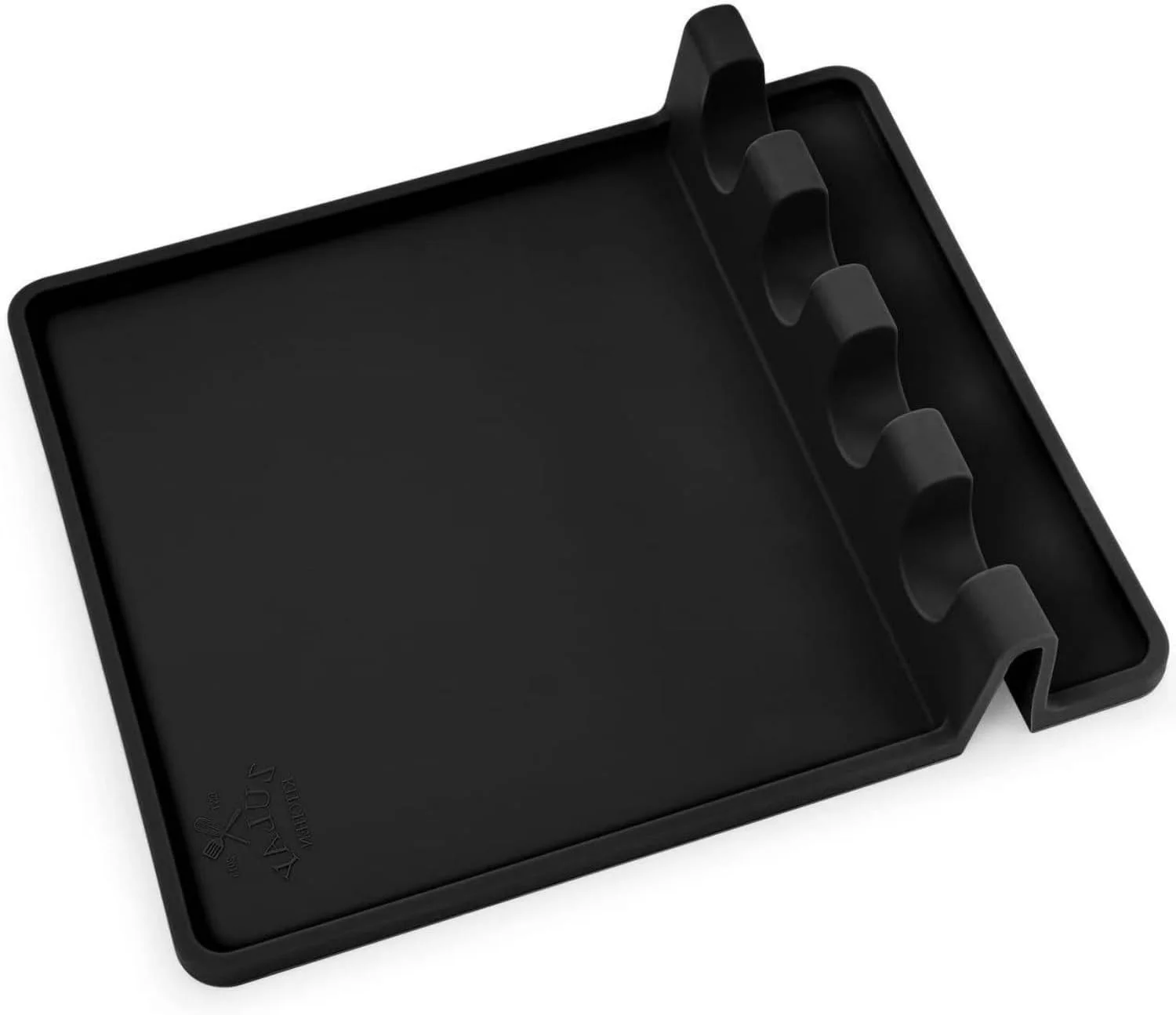 جا قاشقی سیلیکونی آشپزخانه BLOSORA - مقاوم در برابر حرارت با پد چکه گیر برای اجاق گاز و پیشخوان - ایده آل برای کفگیر، ملاقه و ابزار پخت و پز (مشکی) جا قاشقی سیلیکونی آشپزخانه BLOSORA - مقاوم در برابر حرارت با پد چکه گیر برای اجاق گاز و پیشخوان - ایده آل برای کفگیر، ملاقه و ابزار پخت و پز (مشکی)