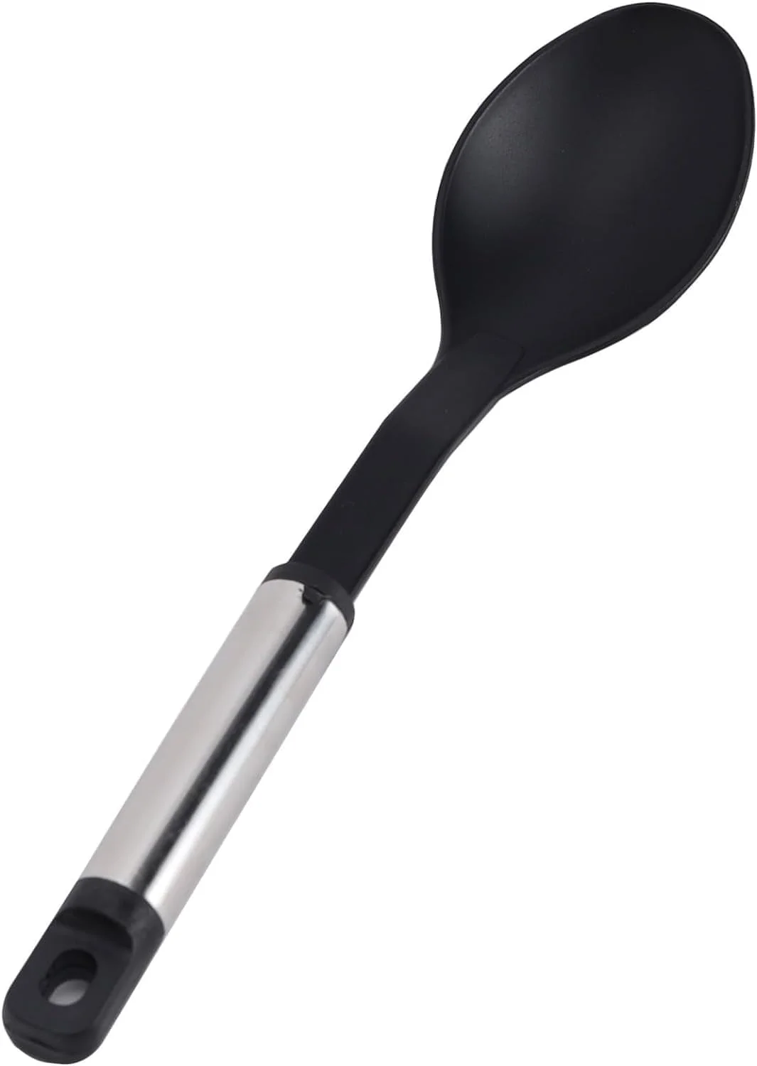 ECVV ست 5 تکه کفگیر شیاردار، ابزار آشپزخانه نایلونی، قاشق ساده - قاشق پاستا - پوره ساز و ملاقه - ست ابزار آشپزخانه سیلیکونی